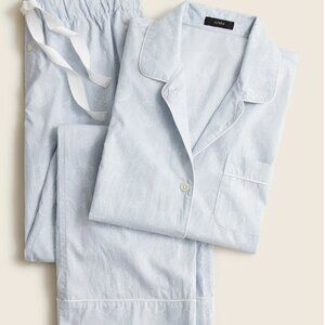 J. Crew Blue Pajama Set Soft Cotton Sleepwear NWOT